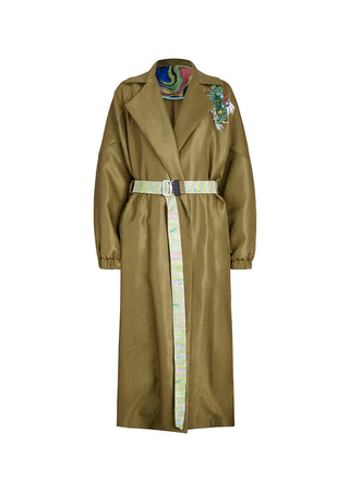 SS25 Rowan Oversized Trench Coat - Olive or Pale Pink