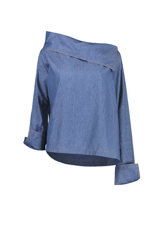 Iconic Blue Rhombus Blouse