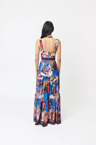 SS26 Natural Bustier Reversible - Lychee Print