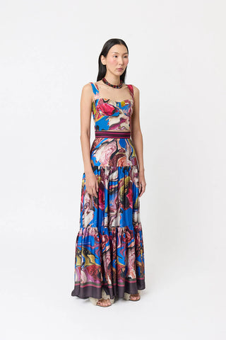 SS26 Natural Bustier Reversible - Lychee Print