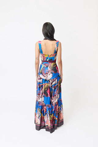 SS26 Natural Bustier Reversible - Lychee Print