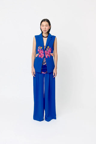 SS26 Bottle Blue Ritz Pants