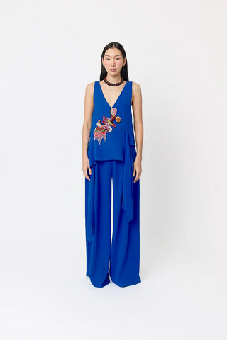 SS26 Bottle Blue Ritz Pants