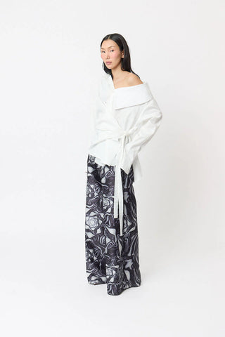 SS26 White Distorted Top