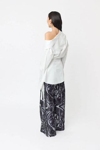 SS26 White Distorted Top