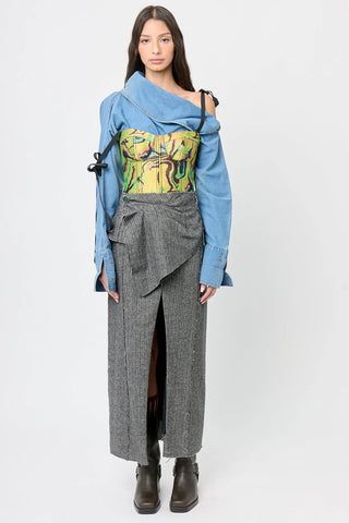 Iconic Blue Rhombus Blouse