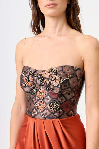Tiles Collage Bustier