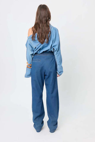 Iconic Blue Rhombus Blouse