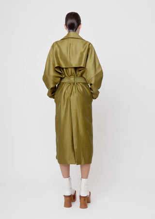 SS25 Rowan Oversized Trench Coat - Olive or Pale Pink