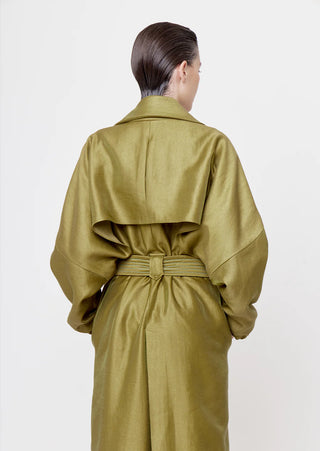 SS25 Rowan Oversized Trench Coat - Olive or Pale Pink