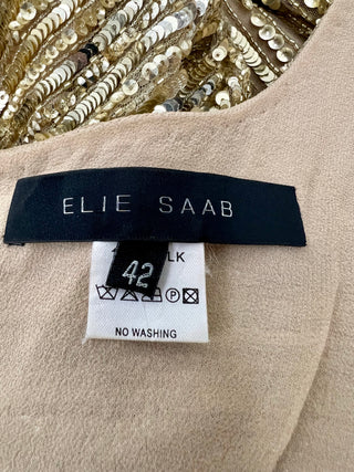 Vintage Elie Saab Sunburst Sequin Dress