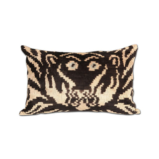 SILK AND COTTON "MONKEY SEE" THROW PILLOW