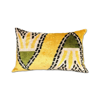 SILK AND COTTON "TULIPS" THROW PILLOW