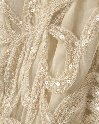 Lux Lucis Embellished Tie-Side Maxi Dress